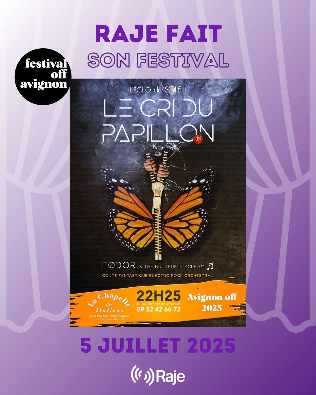 RAJE FAIT SON FESTIVAL JOUR #5 Pascal Fodor pour LE CRI DU PAPILLON